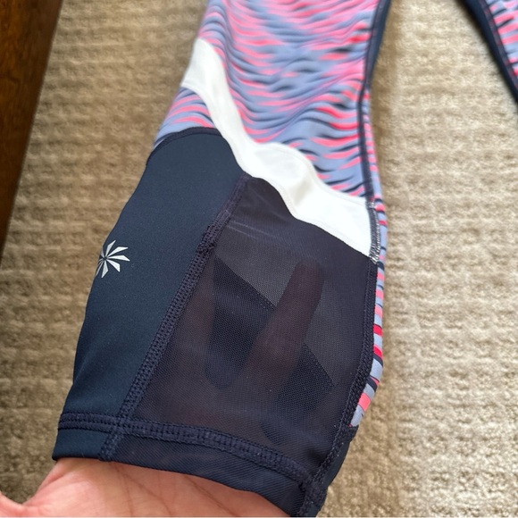 Athleta Leggings Electra Sonar Blue 7/8 Leggings Size Small - Picture 3 of 15